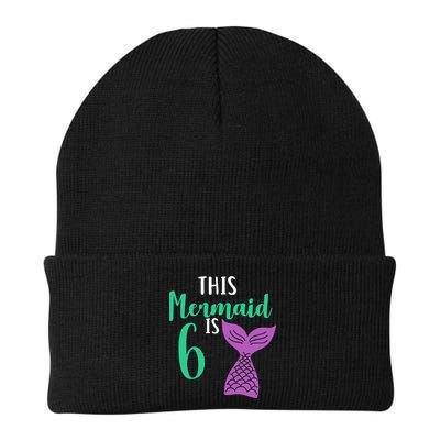 This Mermaid Is 6 Years Old Birthday Beanie