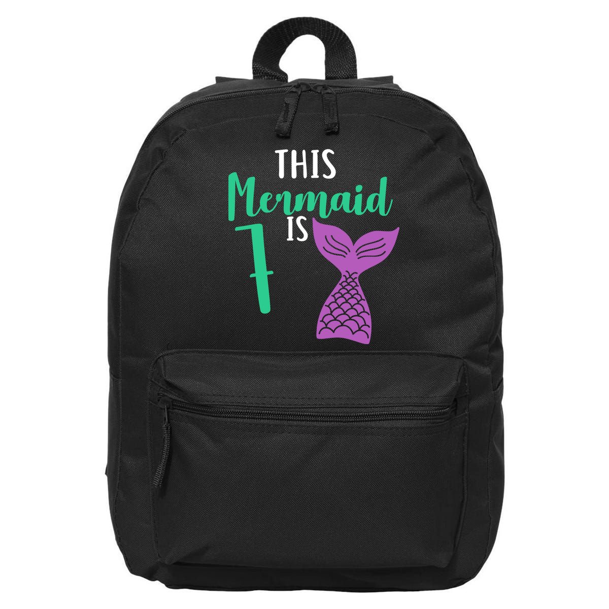 This Mermaid Is 7 Years Old Birthday 16 in Basic Backpack