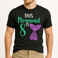 This Mermaid Is 8 Years Old Birthday Cooling Performance Crew T-Shirt