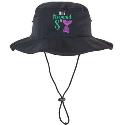 This Mermaid Is 8 Years Old Birthday Bucket Hat