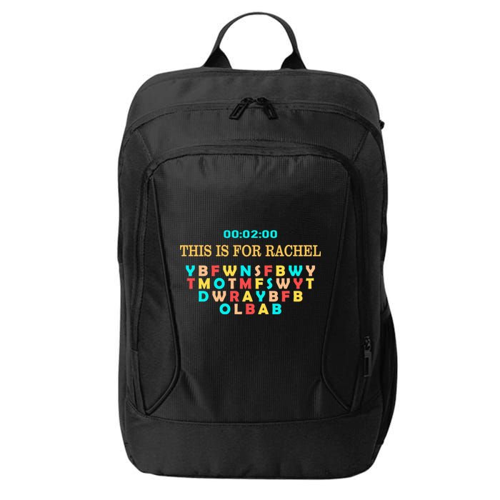 This Message Lasts For Two Minutes City Backpack