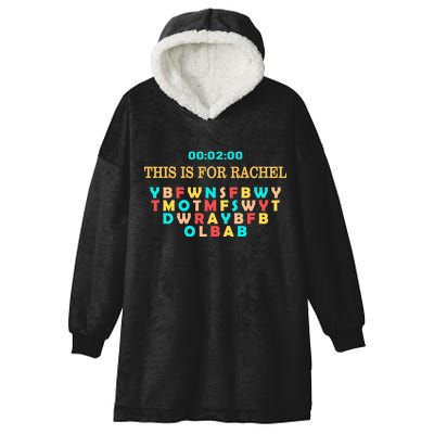 This Message Lasts For Two Minutes Hooded Wearable Blanket