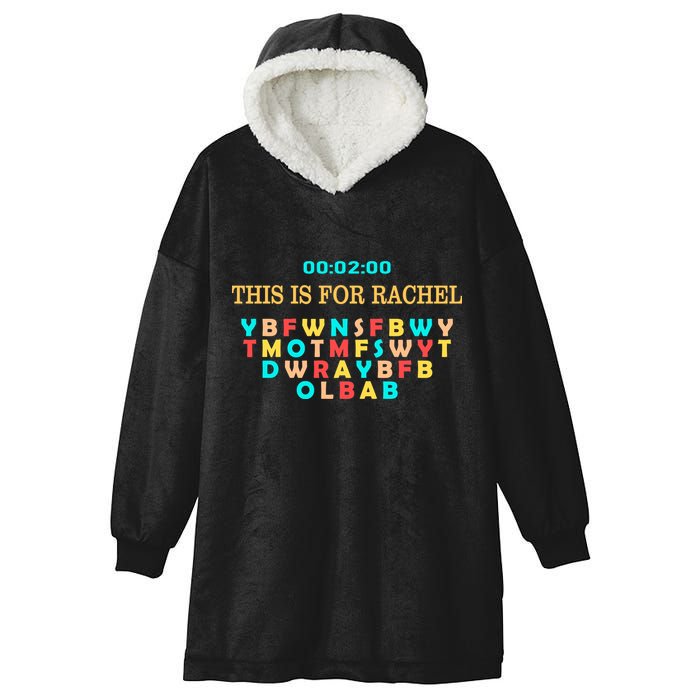 This Message Lasts For Two Minutes Hooded Wearable Blanket