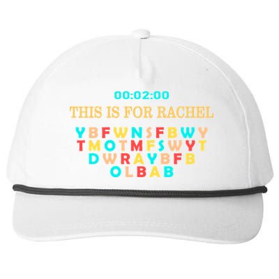 This Message Lasts For Two Minutes Snapback Five-Panel Rope Hat