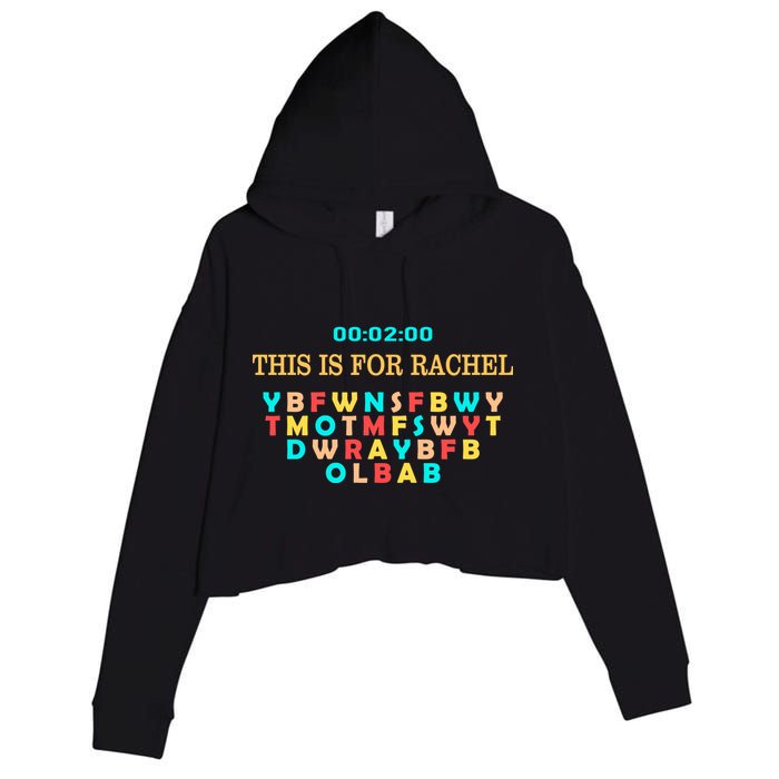 This Message Lasts For Two Minutes Crop Fleece Hoodie