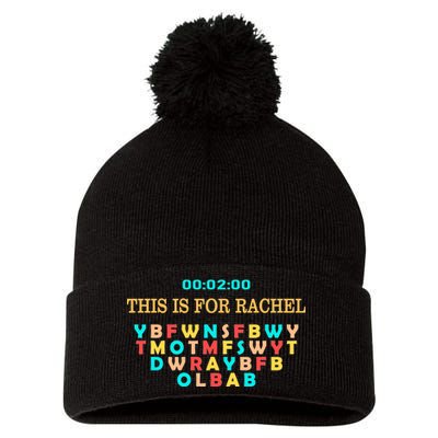 This Message Lasts For Two Minutes Pom Pom 12in Knit Beanie