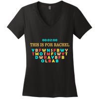 This Message Lasts For Two Minutes Women's V-Neck T-Shirt
