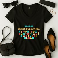 This Message Lasts For Two Minutes Women's V-Neck T-Shirt