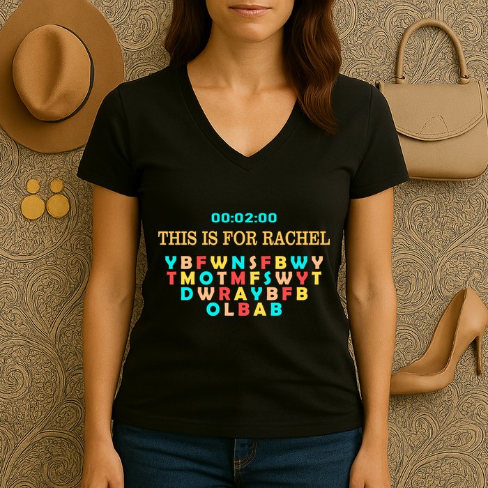 This Message Lasts For Two Minutes Women's V-Neck T-Shirt