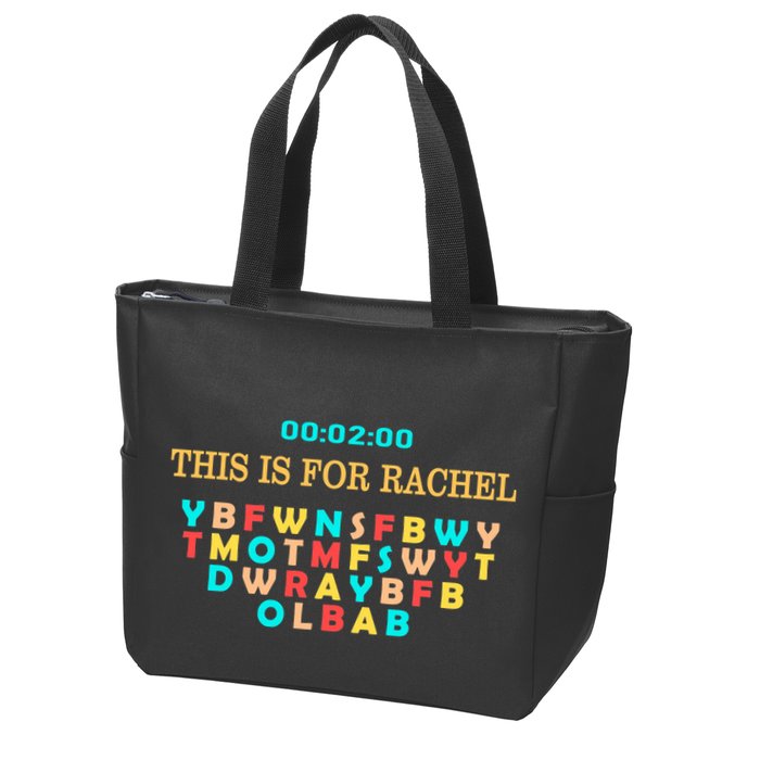 This Message Lasts For Two Minutes Zip Tote Bag