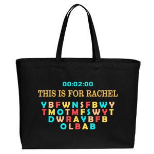 This Message Lasts For Two Minutes Cotton Canvas Jumbo Tote