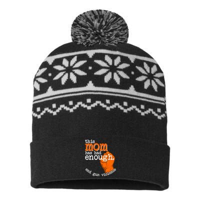 This Mom Has Had Enough End Gun Violence USA-Made Snowflake Beanie