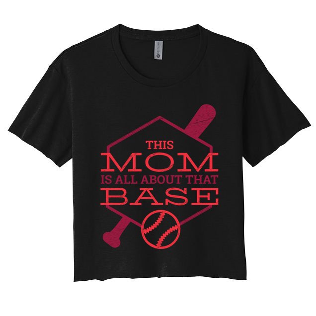 This Mom Is All About That Base Crop Top