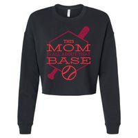 This Mom Is All About That Base Cropped Pullover Crew