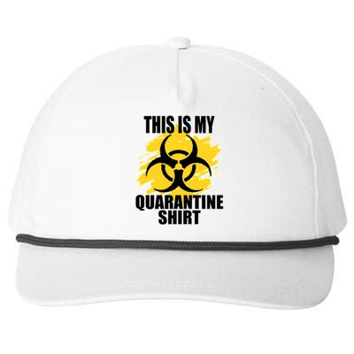 This My Quarantine Shirt Snapback Five-Panel Rope Hat