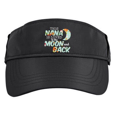 This Nana Is Loved To The Moon And Back Adult Drive Performance Visor