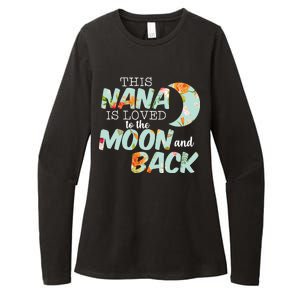 This Nana Is Loved To The Moon And Back Womens CVC Long Sleeve Shirt