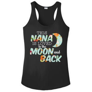 This Nana Is Loved To The Moon And Back Ladies PosiCharge Competitor Racerback Tank