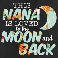This Nana Is Loved To The Moon And Back Microfiber Hand Towel