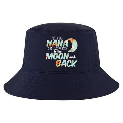 This Nana Is Loved To The Moon And Back Cool Comfort Performance Bucket Hat
