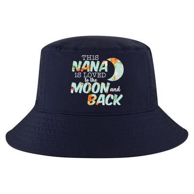 This Nana Is Loved To The Moon And Back Cool Comfort Performance Bucket Hat