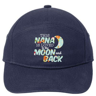 This Nana Is Loved To The Moon And Back 7-Panel Snapback Hat