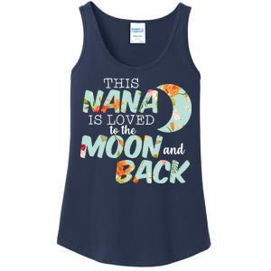 This Nana Is Loved To The Moon And Back Ladies Essential Tank