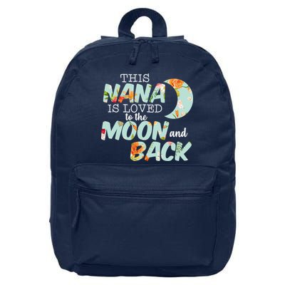 This Nana Is Loved To The Moon And Back 16 in Basic Backpack
