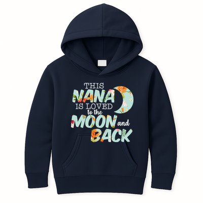 This Nana Is Loved To The Moon And Back Kids Hoodie