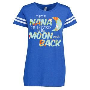 This Nana Is Loved To The Moon And Back Enza Ladies Jersey Football T-Shirt