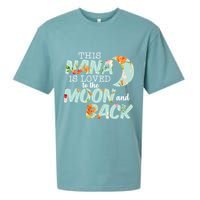 This Nana Is Loved To The Moon And Back Sueded Cloud Jersey T-Shirt