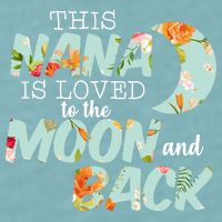 This Nana Is Loved To The Moon And Back Sueded Cloud Jersey T-Shirt