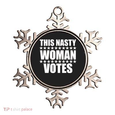 This Nasty Woman Votes Metallic Star Ornament