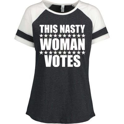 This Nasty Woman Votes Enza Ladies Jersey Colorblock Tee