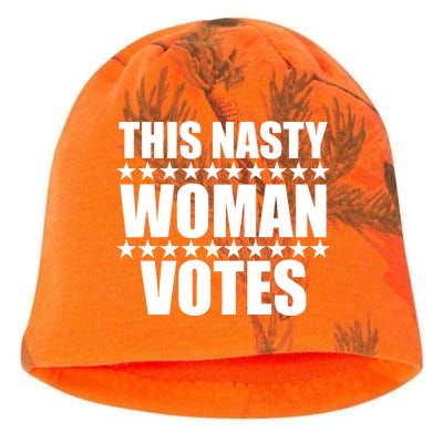 This Nasty Woman Votes Kati - Camo Knit Beanie