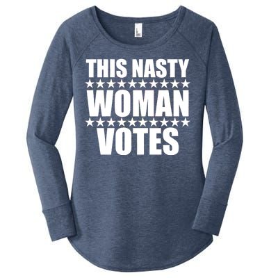 This Nasty Woman Votes Women's Perfect Tri Tunic Long Sleeve Shirt