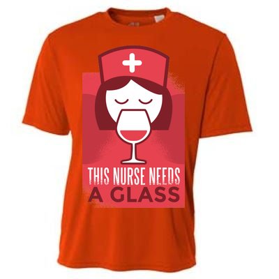 This Nurse Needs A Glass Cooling Performance Crew T-Shirt