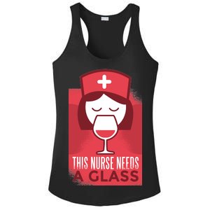 This Nurse Needs A Glass Ladies PosiCharge Competitor Racerback Tank