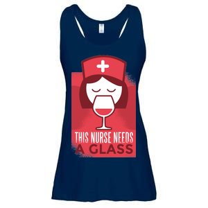 This Nurse Needs A Glass Ladies Essential Flowy Tank