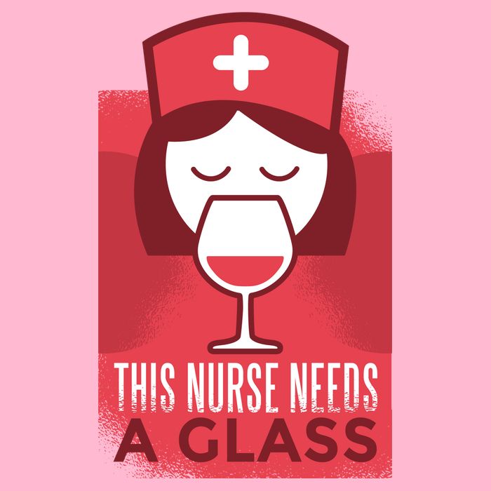 This Nurse Needs A Glass Button