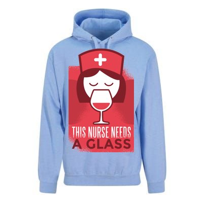 This Nurse Needs A Glass Unisex Surf Hoodie