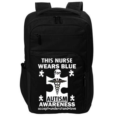 This Nurse Wears Blue For Autism Awareness Impact Tech Backpack