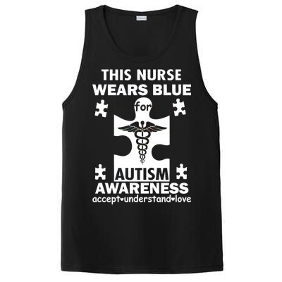 This Nurse Wears Blue For Autism Awareness PosiCharge Competitor Tank