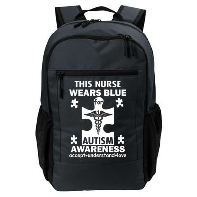 This Nurse Wears Blue For Autism Awareness Daily Commute Backpack