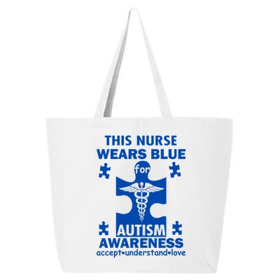 This Nurse Wears Blue For Autism Awareness 25L Jumbo Tote