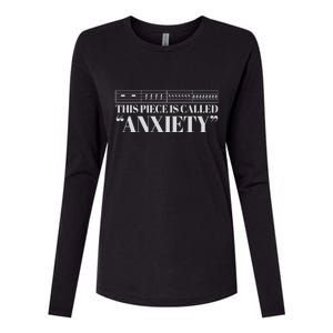 This Piece Is Called Anxiety Funny Womens Cotton Relaxed Long Sleeve T-Shirt