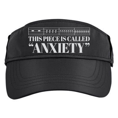 This Piece Is Called Anxiety Funny Adult Drive Performance Visor