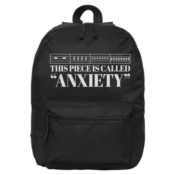 This Piece Is Called Anxiety Funny 16 in Basic Backpack