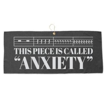 This Piece Is Called Anxiety Funny Large Microfiber Waffle Golf Towel