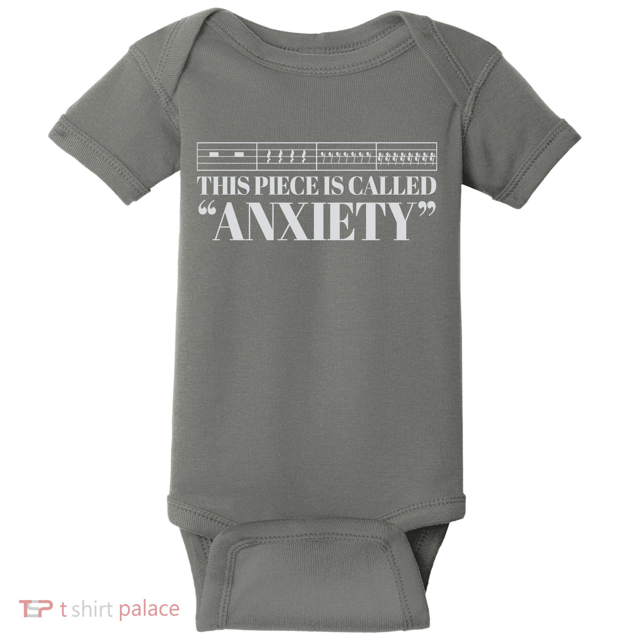 This Piece Is Called Anxiety Funny Baby Bodysuit